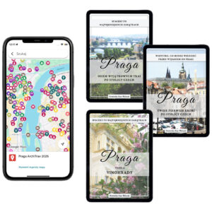 Pakiet 4 produktów: Interaktywna Mapa Pragi + Spacery po najpiękniejszych zakątkach + Spacer po Vinohradach + Twoje pierwsze kroki po stolicy Czech